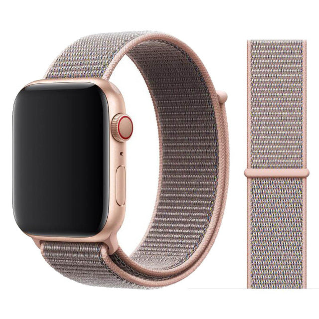 Sport Loop Strap For Apple watch band 42mm 38mm correa 5 4 44mm 40mm Iwatch series 3 2 Watchband bracelet breathable Accessories