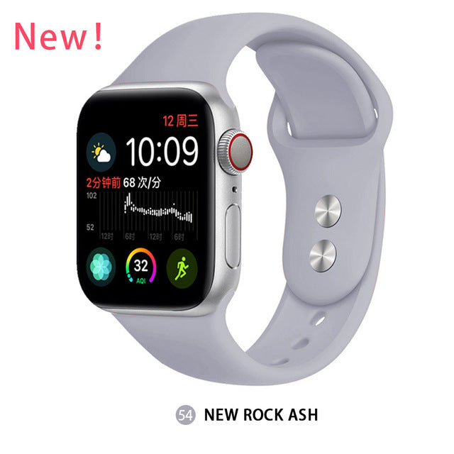 Silicone strap For Apple Watch band 38mm 42mm iwatch 5 Band 44mm 40mm Sport bracelet Rubber watchband for  iwatch 4 3 2 1