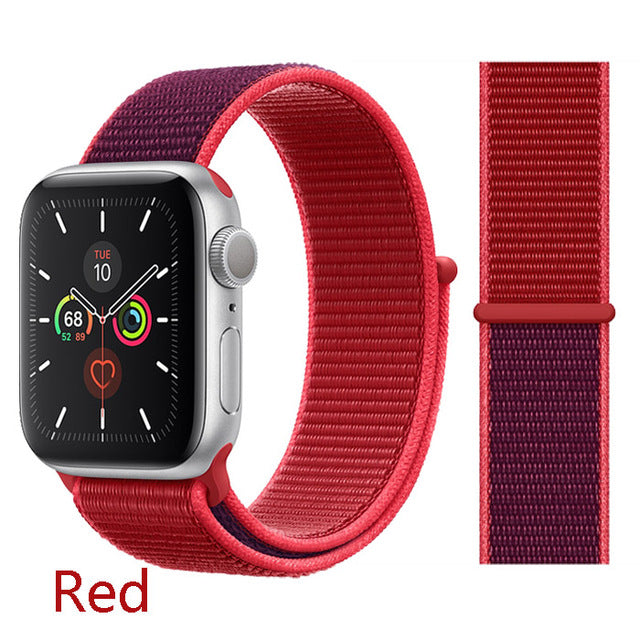 Strap For Apple Watch band 44 mm 40mm apple watch 5 4 iwatch band 5 4 42mm 38mm Sport Loop Nylon bracelet Watchband accessories