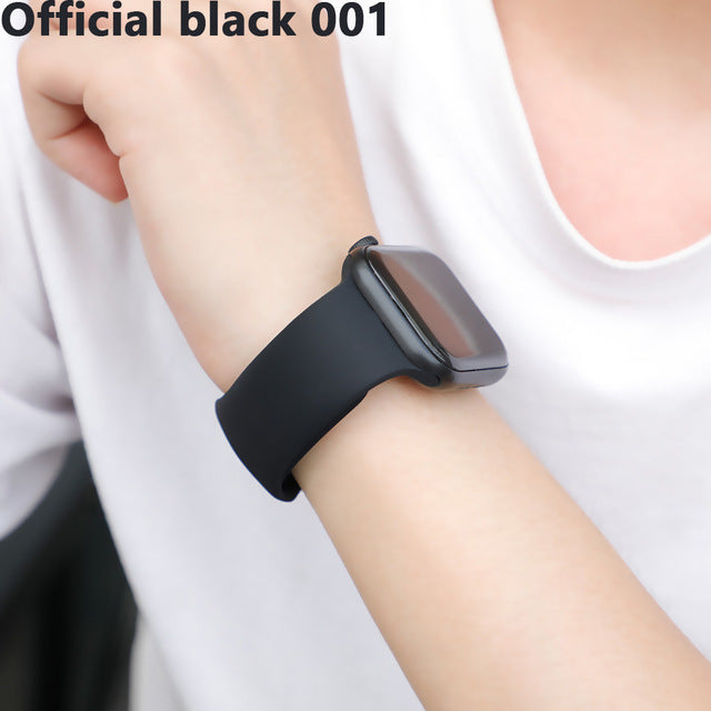 Strap For Apple Watch Band Correa iwatch 42mm 38mm 40mm bracelet Silicone Watchband Accessories 4 3 2 1 apple watch 5 band 44mm