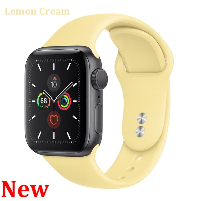 Strap For Apple Watch Band Correa iwatch 42mm 38mm 40mm bracelet Silicone Watchband Accessories 4 3 2 1 apple watch 5 band 44mm