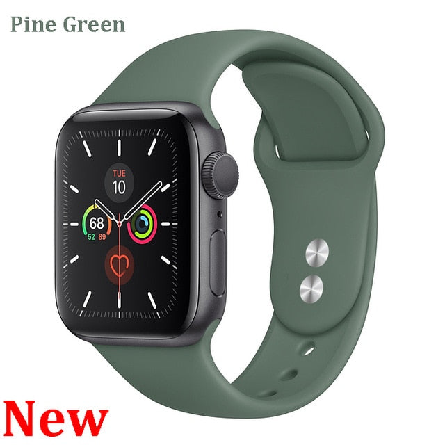 Strap For Apple Watch Band Correa iwatch 42mm 38mm 40mm bracelet Silicone Watchband Accessories 4 3 2 1 apple watch 5 band 44mm