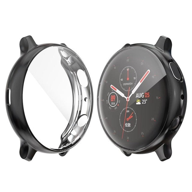Case For Samsung galaxy watch active/active2 cover bumper Accessories Protector Full coverage silicone Screen Protection case