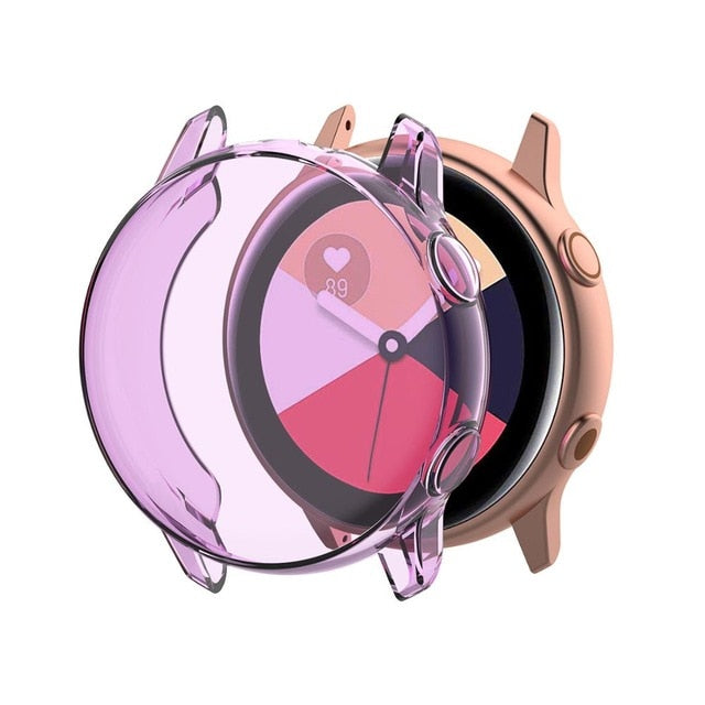 Case For Samsung galaxy watch active/active2 cover bumper Accessories Protector Full coverage silicone Screen Protection case