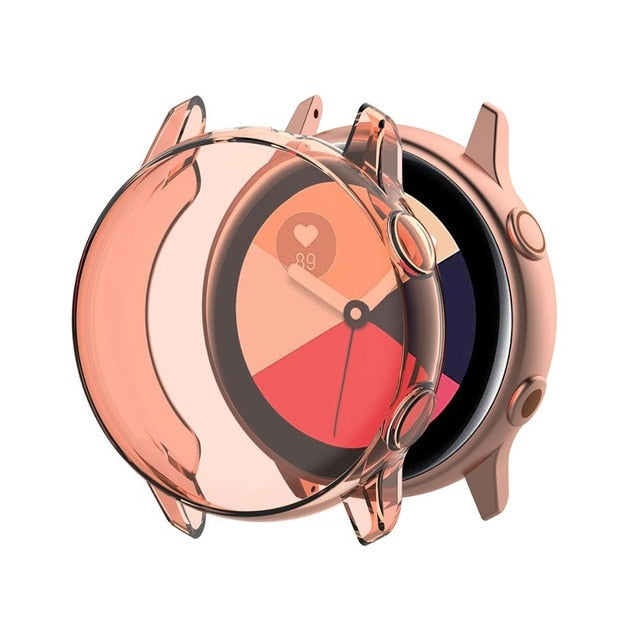 Case For Samsung galaxy watch active/active2 cover bumper Accessories Protector Full coverage silicone Screen Protection case