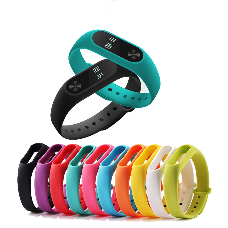 Colorful Silicone Replacement Xiaomi Wrist Strap Wristband Bracelet Watchband For Xiaomi Band 2 Miband Mi Band