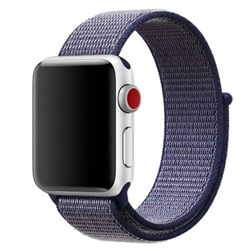 Nylon strap For Apple Watch band apple watch 5 4 3 2 44mm 40mm iWatch band 42mm 38mm correa Sport loop belt Bracelet Accessories