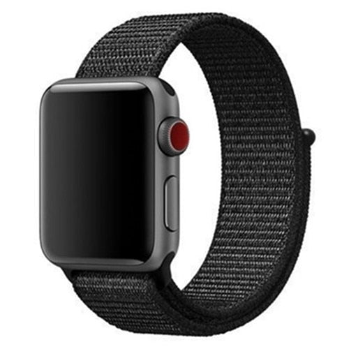 Nylon strap For Apple Watch band apple watch 5 4 3 2 44mm 40mm iWatch band 42mm 38mm correa Sport loop belt Bracelet Accessories
