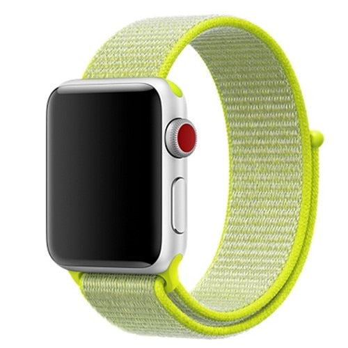 Nylon strap For Apple Watch band apple watch 5 4 3 2 44mm 40mm iWatch band 42mm 38mm correa Sport loop belt Bracelet Accessories