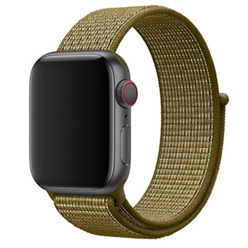 Nylon strap For Apple Watch band apple watch 5 4 3 2 44mm 40mm iWatch band 42mm 38mm correa Sport loop belt Bracelet Accessories