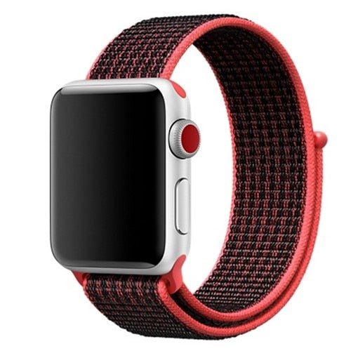 Nylon strap For Apple Watch band apple watch 5 4 3 2 44mm 40mm iWatch band 42mm 38mm correa Sport loop belt Bracelet Accessories