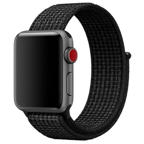 Nylon strap For Apple Watch band apple watch 5 4 3 2 44mm 40mm iWatch band 42mm 38mm correa Sport loop belt Bracelet Accessories