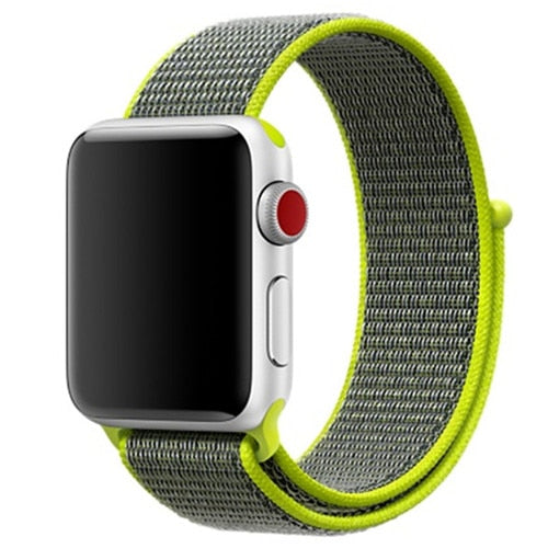 Nylon strap For Apple Watch band apple watch 5 4 3 2 44mm 40mm iWatch band 42mm 38mm correa Sport loop belt Bracelet Accessories