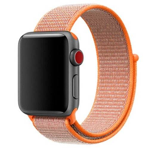 Nylon strap For Apple Watch band apple watch 5 4 3 2 44mm 40mm iWatch band 42mm 38mm correa Sport loop belt Bracelet Accessories