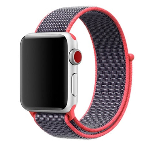 Nylon strap For Apple Watch band apple watch 5 4 3 2 44mm 40mm iWatch band 42mm 38mm correa Sport loop belt Bracelet Accessories