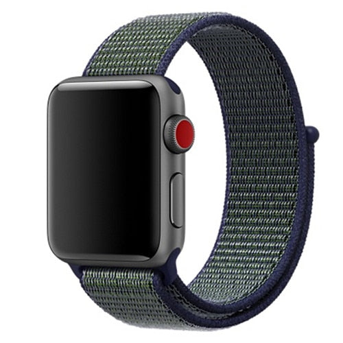 Nylon strap For Apple Watch band apple watch 5 4 3 2 44mm 40mm iWatch band 42mm 38mm correa Sport loop belt Bracelet Accessories
