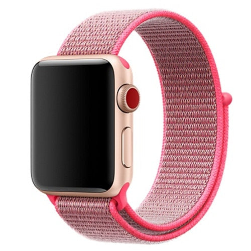 Nylon strap For Apple Watch band apple watch 5 4 3 2 44mm 40mm iWatch band 42mm 38mm correa Sport loop belt Bracelet Accessories