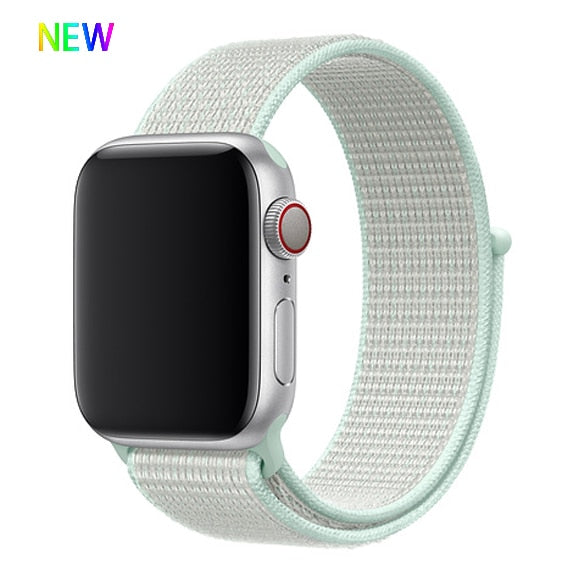 Nylon strap For Apple Watch band apple watch 5 4 3 2 44mm 40mm iWatch band 42mm 38mm correa Sport loop belt Bracelet Accessories