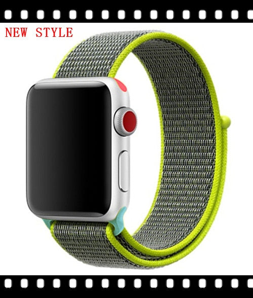 Nylon strap For Apple Watch band apple watch 5 4 3 2 44mm 40mm iWatch band 42mm 38mm correa Sport loop belt Bracelet Accessories
