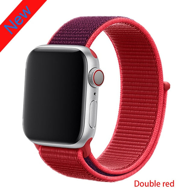 Nylon strap For Apple Watch band apple watch 5 4 3 2 44mm 40mm iWatch band 42mm 38mm correa Sport loop belt Bracelet Accessories