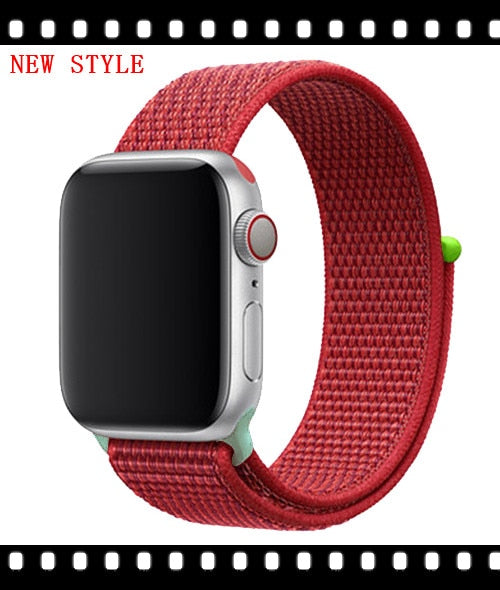 Nylon strap For Apple Watch band apple watch 5 4 3 2 44mm 40mm iWatch band 42mm 38mm correa Sport loop belt Bracelet Accessories