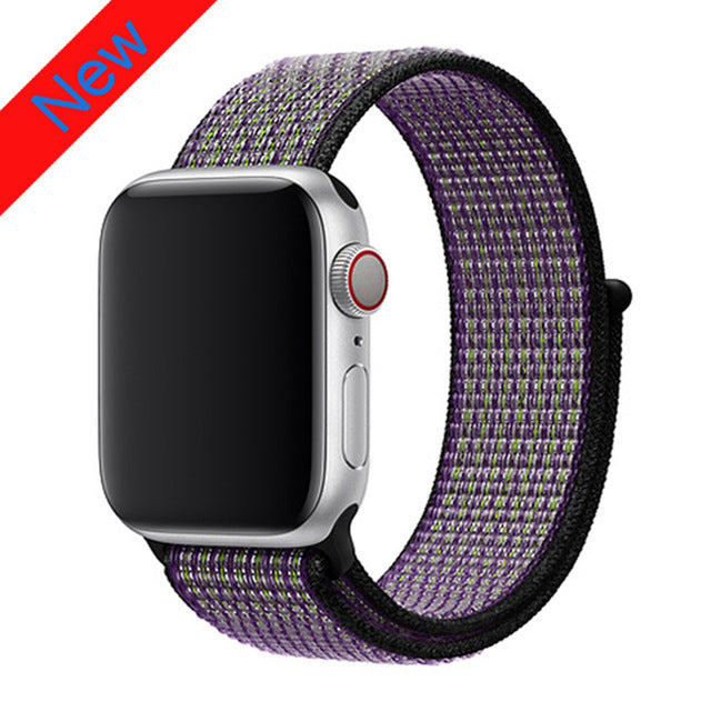 Nylon strap For Apple Watch band apple watch 5 4 3 2 44mm 40mm iWatch band 42mm 38mm correa Sport loop belt Bracelet Accessories