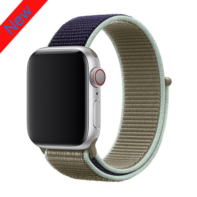 Nylon strap For Apple Watch band apple watch 5 4 3 2 44mm 40mm iWatch band 42mm 38mm correa Sport loop belt Bracelet Accessories