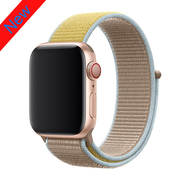 Nylon strap For Apple Watch band apple watch 5 4 3 2 44mm 40mm iWatch band 42mm 38mm correa Sport loop belt Bracelet Accessories