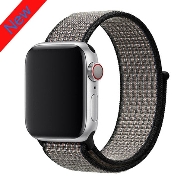 Nylon strap For Apple Watch band apple watch 5 4 3 2 44mm 40mm iWatch band 42mm 38mm correa Sport loop belt Bracelet Accessories