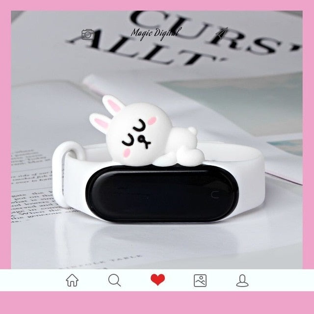 Cute band for miband 4 strap replacement silicone mi 4 band straps toy my band 3 strap for xiaomi miband 3/4 band accessories