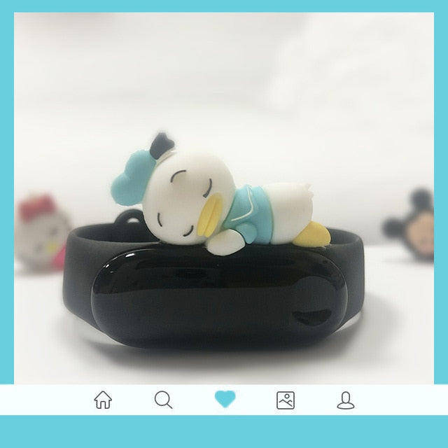 Cute band for miband 4 strap replacement silicone mi 4 band straps toy my band 3 strap for xiaomi miband 3/4 band accessories