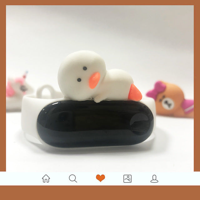 Cute band for miband 4 strap replacement silicone mi 4 band straps toy my band 3 strap for xiaomi miband 3/4 band accessories