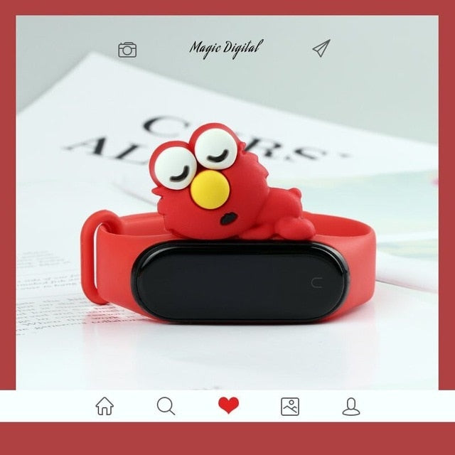 Cute band for miband 4 strap replacement silicone mi 4 band straps toy my band 3 strap for xiaomi miband 3/4 band accessories