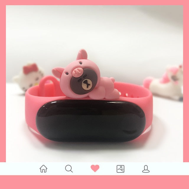 Cute band for miband 4 strap replacement silicone mi 4 band straps toy my band 3 strap for xiaomi miband 3/4 band accessories