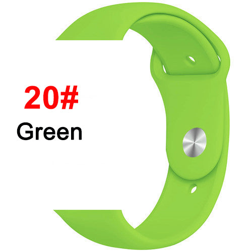 Silicone strap For Apple Watch band 44 mm/40mm iwatch Band 38mm 42mm Sport bracelet Rubber watchband for apple watch 5 4 3 2 1