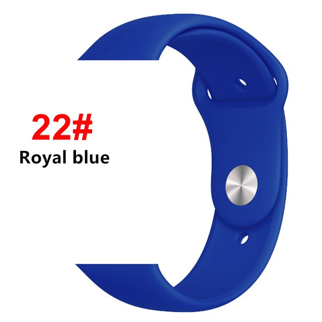 Silicone strap For Apple Watch band 44 mm/40mm iwatch Band 38mm 42mm Sport bracelet Rubber watchband for apple watch 5 4 3 2 1