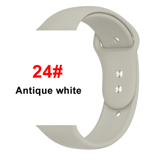 Silicone strap For Apple Watch band 44 mm/40mm iwatch Band 38mm 42mm Sport bracelet Rubber watchband for apple watch 5 4 3 2 1