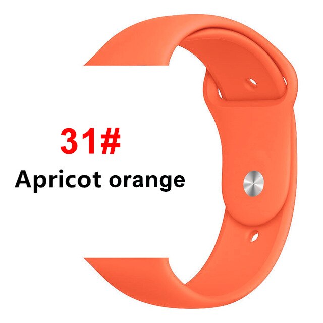 Silicone strap For Apple Watch band 44 mm/40mm iwatch Band 38mm 42mm Sport bracelet Rubber watchband for apple watch 5 4 3 2 1