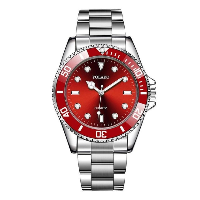 2019 Luxury Men Fashion Military Stainless Steel Sport Quartz Analog Wrist Watch Hot Sales Mens Watches Male masculine relogio