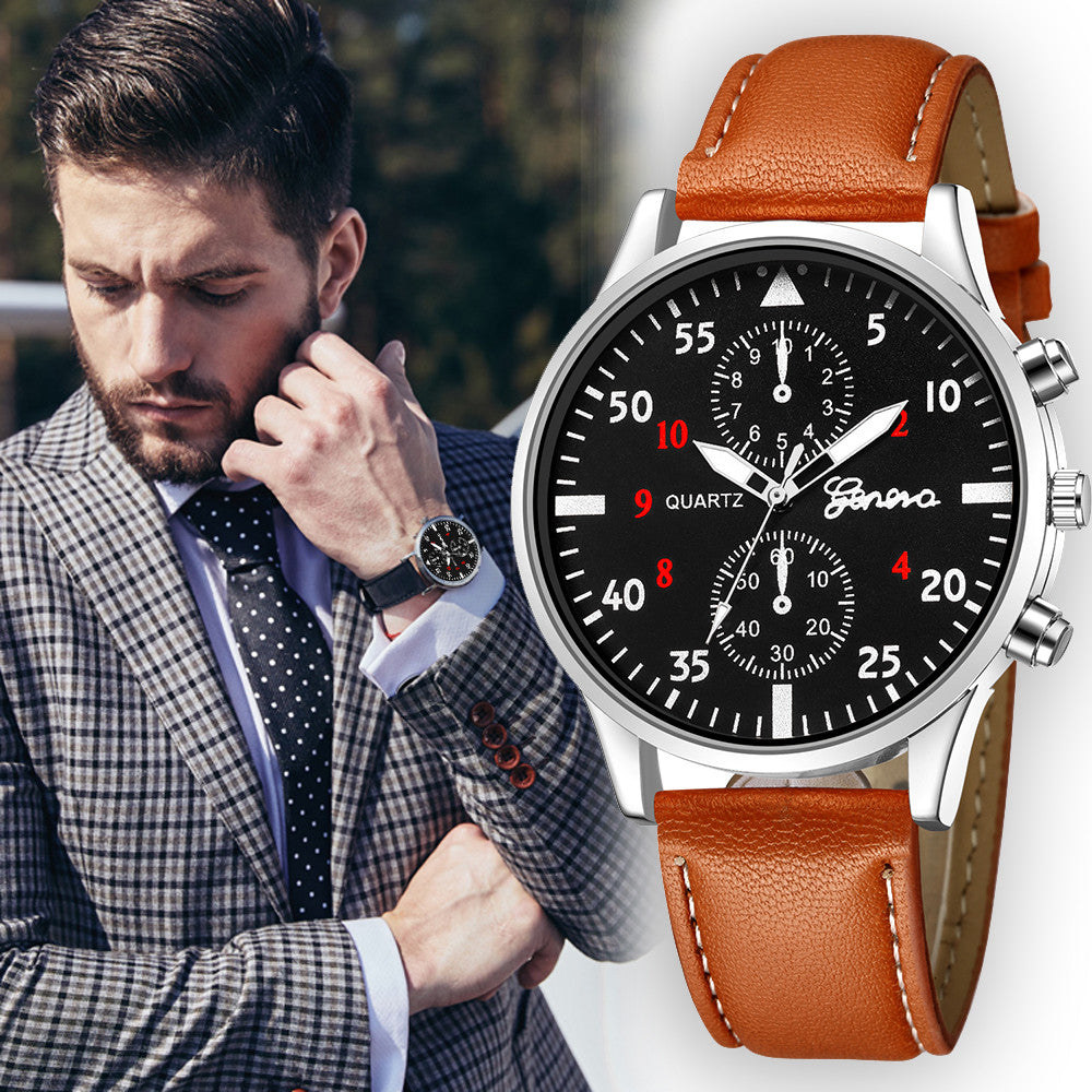 Relogio Masculino Watch Men Fashion Leather Band Waterproof Analog Quartz Ladies Dress Wristwatch Luxury Male Watch Dropship O/6