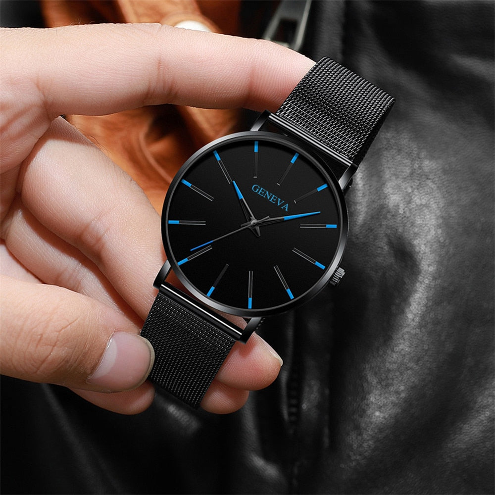 Watch Men Watch 2019 Ultra-Thin Business Men Watches Quartz Stainless Steel Band Simple Wrist Watch Male Clock Drop Shipping %