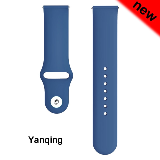 For Samsung Galaxy watch Active 2 strap 46mm 42 Gear S3 huawei watch 2 Soft Silicone bracelet 20mm 22mm strap Galaxy watch band