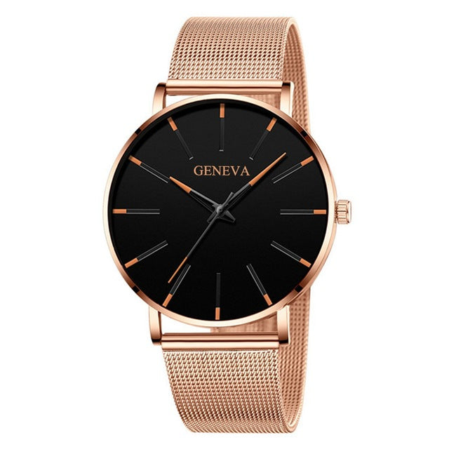 Men Simple Watches Quartz Wrist watch Man Sport Analog Wristwatch Stainless Steel Casual Bracele Watch Simple Top Brand Clock