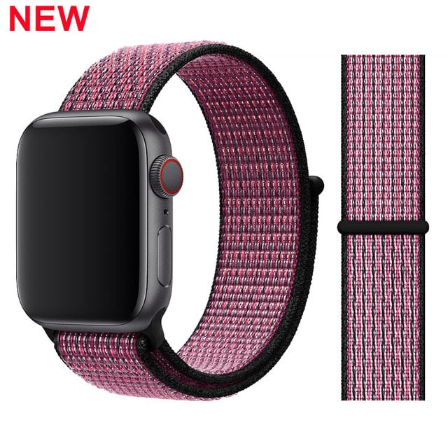 Strap For Apple Watch band 5 44mm/40mm Sport loop iwatch band 42mm 38mm correa pulseira apple watch 5 3 4 band nylon watchband