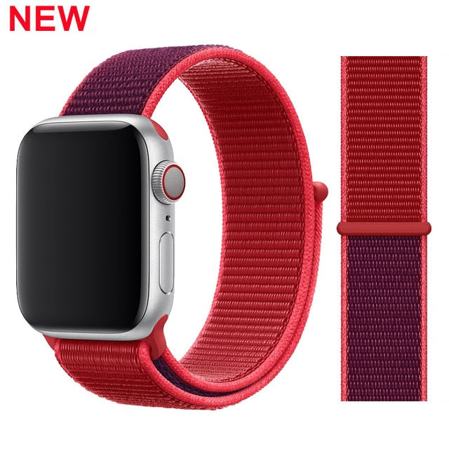 Strap For Apple Watch band 5 44mm/40mm Sport loop iwatch band 42mm 38mm correa pulseira apple watch 5 3 4 band nylon watchband