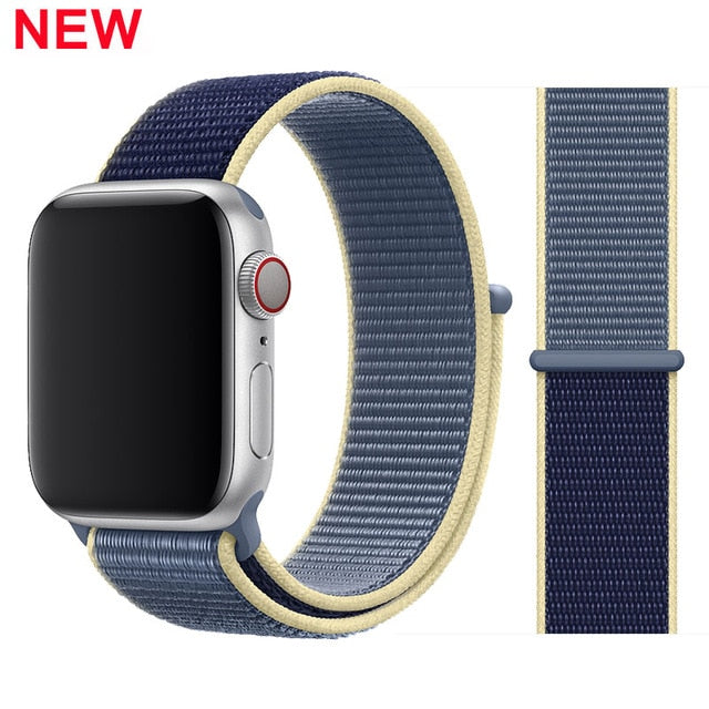 Strap For Apple Watch band 5 44mm/40mm Sport loop iwatch band 42mm 38mm correa pulseira apple watch 5 3 4 band nylon watchband