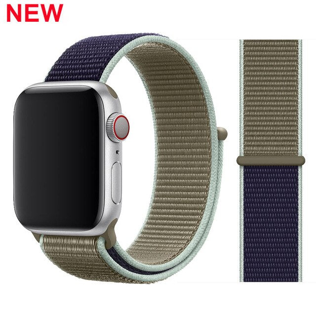 Strap For Apple Watch band 5 44mm/40mm Sport loop iwatch band 42mm 38mm correa pulseira apple watch 5 3 4 band nylon watchband