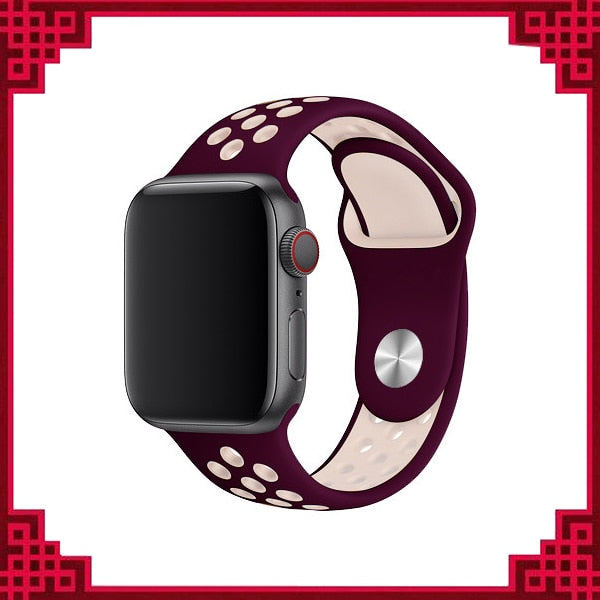 Strap For Apple Watch band 44mm 40mm correa apple watch 5 4 3 iwatch band 42mm 38mm Sport Silicone bracelet watchband accessorie