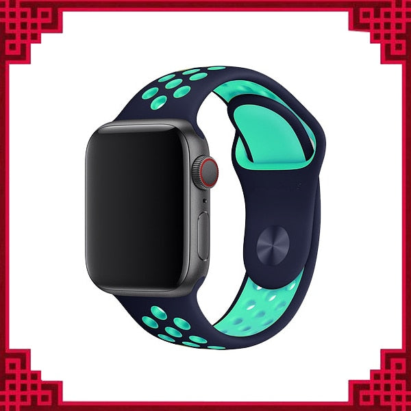 Strap For Apple Watch band 44mm 40mm correa apple watch 5 4 3 iwatch band 42mm 38mm Sport Silicone bracelet watchband accessorie