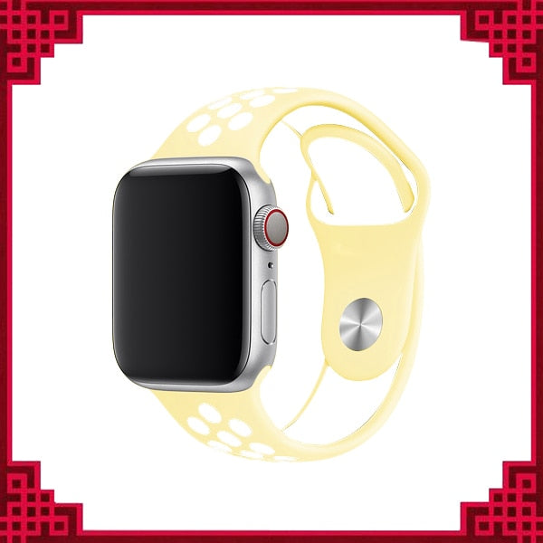 Strap For Apple Watch band 44mm 40mm correa apple watch 5 4 3 iwatch band 42mm 38mm Sport Silicone bracelet watchband accessorie